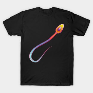 Colourful Human Sperm Microscopic. T-Shirt